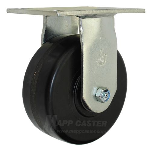 6" Industrial Casters 6" x 21/2" Phenolic Wheel Rigid Caster Mapp