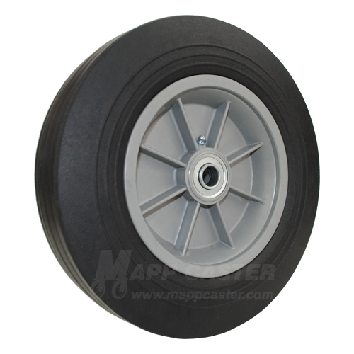 Hand Truck Wheels 10" Flat Free Solid Rubber Hand Truck Mapp Caster
