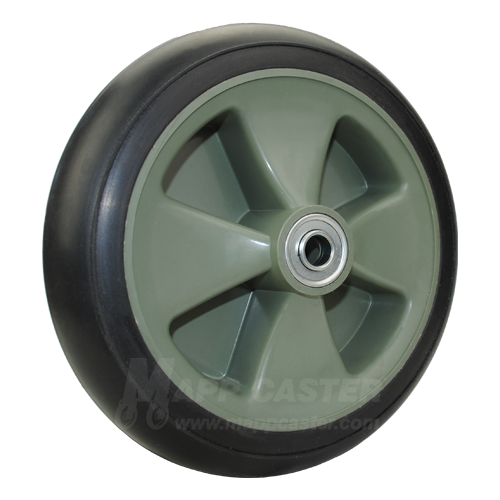 Hand Truck Wheels 10" Crowned Rubber Hand Truck Wheel (Black) Mapp