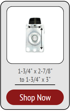 Medium Duty Plate Casters with bolt hole pattern 1-3/4