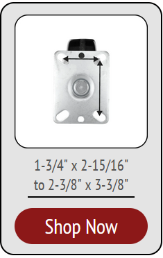 Medium Duty Plate Casters with bolt hole patterns 1-3/4