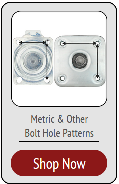 Find plate casters that have various metric bolt patterns