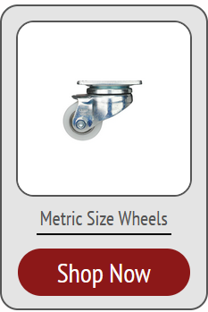 White Nylon Medium duty Low Profile caster 