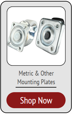 Metric & Other Size Plate Casters designed for heavy duty equipment from overseas & domestic