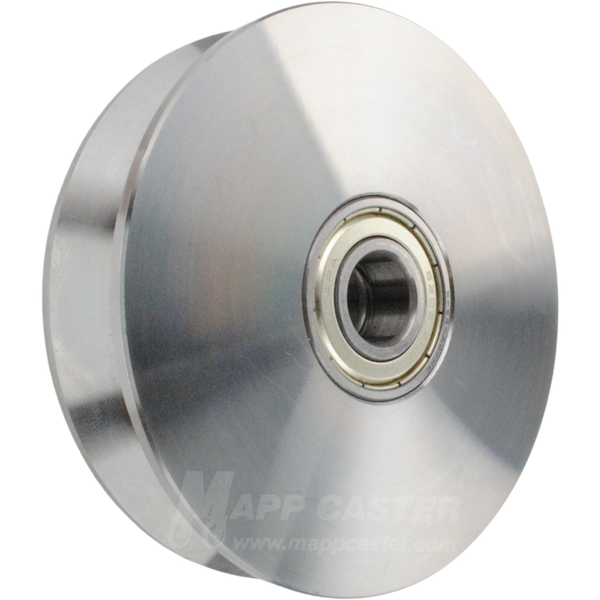 100mm x 24mm (3.93"x .94") Solid Steel V-Groove Wheel - 660 Lbs Capacity Part # EDSPK 100K
