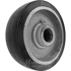 10" x 3" Rubber on Iron Wheel - 1,300 Lbs Capacity Part # LRH10LS85