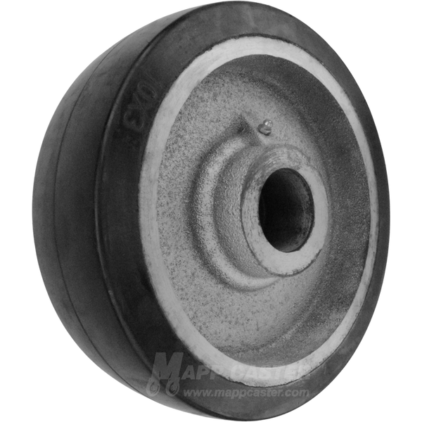 10" x 3" Rubber on Iron Wheel - 1,300 Lbs Capacity Part # LRH10LS85