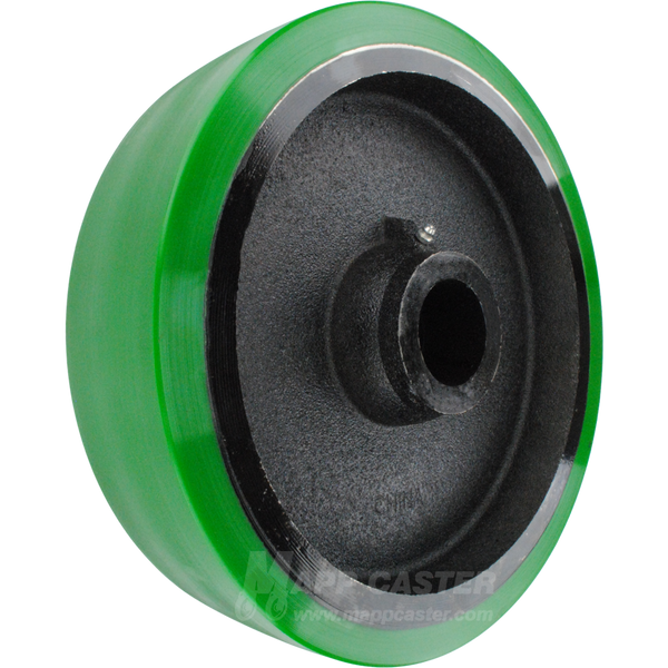 12" x 3" Green Heavy Duty Polyurethane on Iron Wheel - 5,000 Lbs Capacity Part # LEX1230