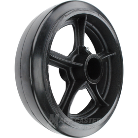 12" x 3" Rubber on Iron Wheel - 1,300 Lbs Capacity Part # QRCI12RO