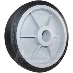 12" x 3" Thermoplastic Rubber Wheel - 1,700 Lbs Capacity