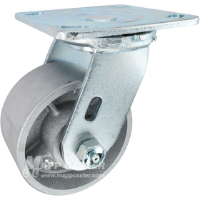 4" x 2" Cast Iron Wheel Swivel Caster - 900 Lbs Capacity