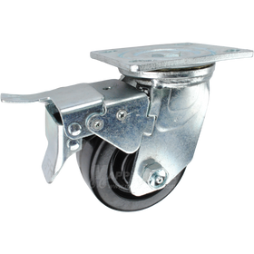 4" x 2" Phenolic Wheel Swivel Caster with Total Locking Caster - 800 Lbs Capacity 