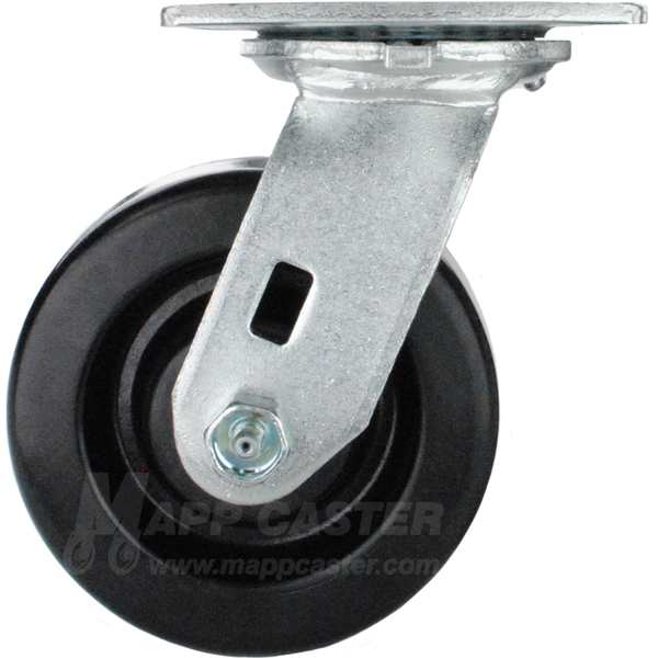5" x 2" Phenolic Wheel Swivel Caster - 1,000 Lbs Capacity