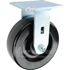 146DURB620R 6" x 2" Phenolic Wheel Rigid Caster - 1,200 Lbs Capacity