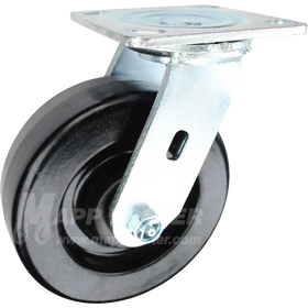 146DURB620S 6" x 2" Phenolic Wheel Swivel Caster - 1,200 Lbs Capacity