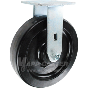 146DURB820R 8" x 2" Phenolic Wheel Rigid Caster - 1,250 Lbs Capacity