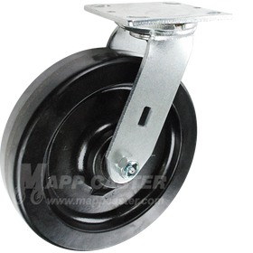 146DURB820S 8" x 2" Phenolic Wheel Swivel Caster - 1,250 Lbs Capacity