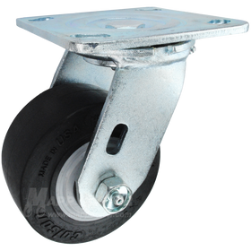 4" x 2" Thermoplastic Rubber (TPR) Wheel Swivel Caster - 400 Lbs Capacity 