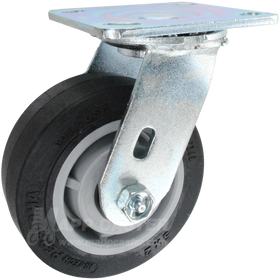 5" x 2" Thermoplastic Rubber (TPR) Wheel Swivel Caster - 500 Lbs Capacity