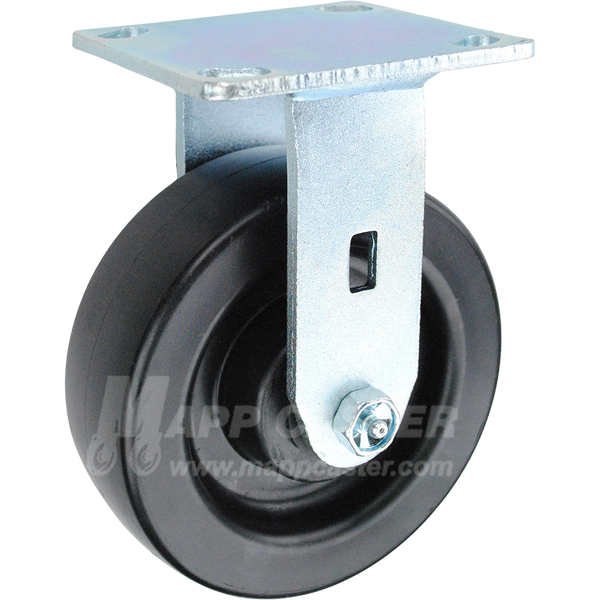 146PO620R 6" x 2" Polyolefin Rigid Caster - 700 LBS CAPACITY 