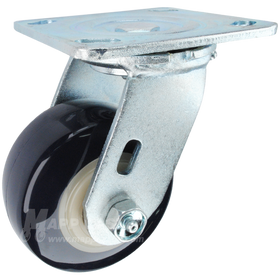 4" x 2" Patriot Polyurethane on Polyolefin Core Wheel Swivel Caster - 600 Lbs Capacity