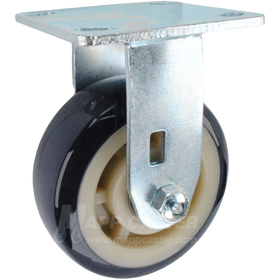 5" x 2" Patriot Polyurethane on Polyolefin Core Wheel Rigid Caster - 800 Lbs Capacity