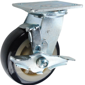 146PRX520SB - Patriot Polyurethane on Polyolefin Swivel Brake Caster.