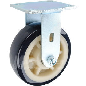 146PRX620R 6" x 2" Patriot Polyurethane on Polyolefin Core Wheel Rigid Caster - 1,000 Lbs Capacity 