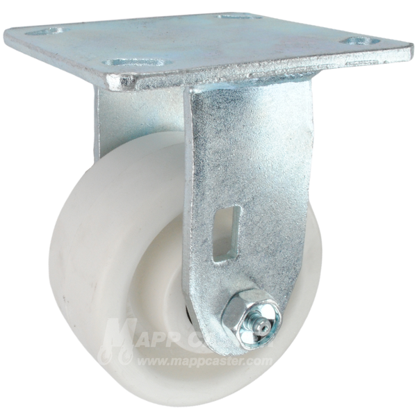 4" x 2" Retort Rigid Caster - 550 Lbs Capacity