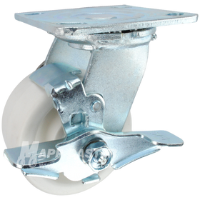 4" x 2" Retort Swivel Brake Caster - 550 Lbs Capacity