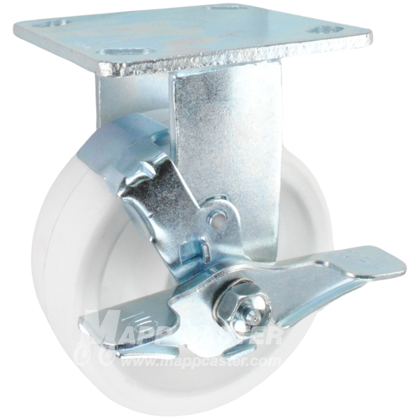 6" x 2" Retort Rigid Brake Caster - 700 Lbs Capacity 146RETB620RB - 