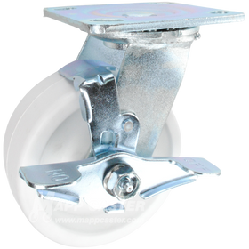 6" x 2" Retort Swivel Brake Caster - 700 Lbs Capacity 146RETB620SB