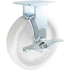 146RETB820RB 8" x 2" Retort Rigid Brake Caster - 900 Lbs Capacity