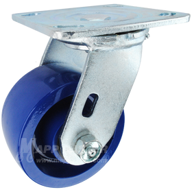 4" x 2" Solid Polyurethane Wheel Swivel Caster - 750 Lbs Capacity