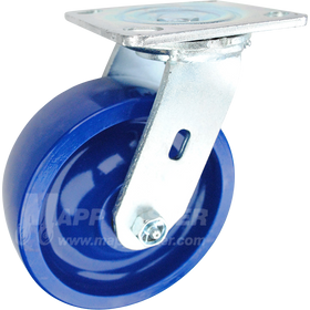 146SPU620S 6" x 2" Polyurethane Wheel Swivel Caster - 900 Lbs Capacity