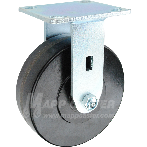 146SSP620R 6" x 2" Polyurethane Wheel Rigid Caster - 900 Lbs Capacity