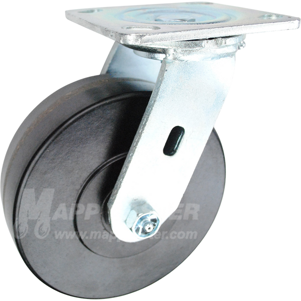 146SSP620S 6" x 2" Polyurethane Wheel Swivel Caster - 900 Lbs Capacity