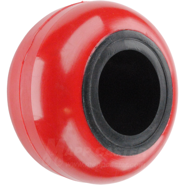 2-1/2" x 1-3/8" Red & Black Polyurethane Wheel - 300 lbs Capacity Part # R25-21M
