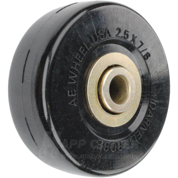 2-1/2" x 7/8" Solid Elastomer Wheel w/ Ball Bearings - 200 Lbs Capacity Part # 4W32.5WH
