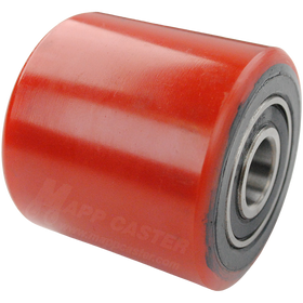 2-7/8" x 2-3/4" Heavy Duty Polyurethane on Steel Pallet Jack Load Wheel - Part# B045C Floor Protective