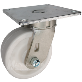 5" x 2" Retort Wheel Swivel Caster with 5" x 5-1/2" Top Plate - 650 Lbs Capacity