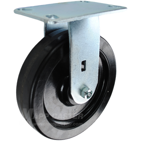 8" x 2" Phenolic Wheel OR Rigid Caster - 1,400 Lbs Capacity