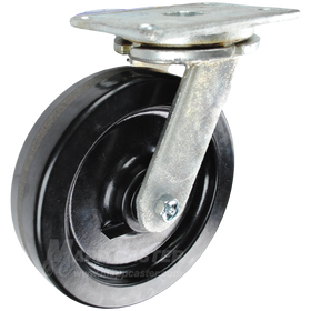 8" x 2" Phenolic Wheel OS Swivel Caster - 1,400 Lbs Capacity