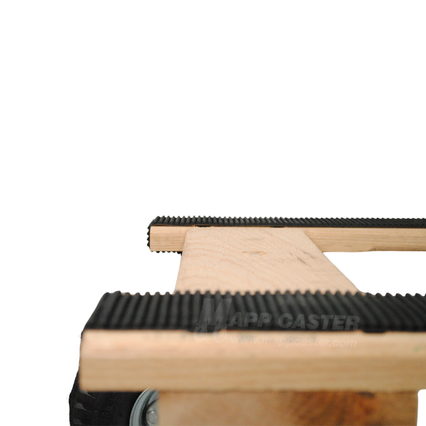 28_x_50_Premium_Solid_Oak_Wooden_Dolly_for_Hot_Tub_HVAC_with_10_TPR_Pneumatic_Wheels_-_Part_B2436H-10AIR with strip