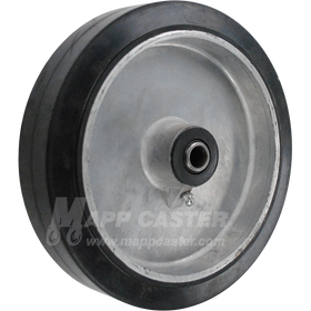 2WS7708 8" x 2" Rubber on Aluminum Core Wheel - 600 Lbs Capacity