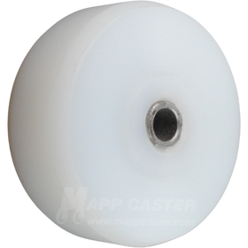 2" x 3/4" White Nylon Wheel - 150 Lbs Capacity Part # P2-UHMW-1-4