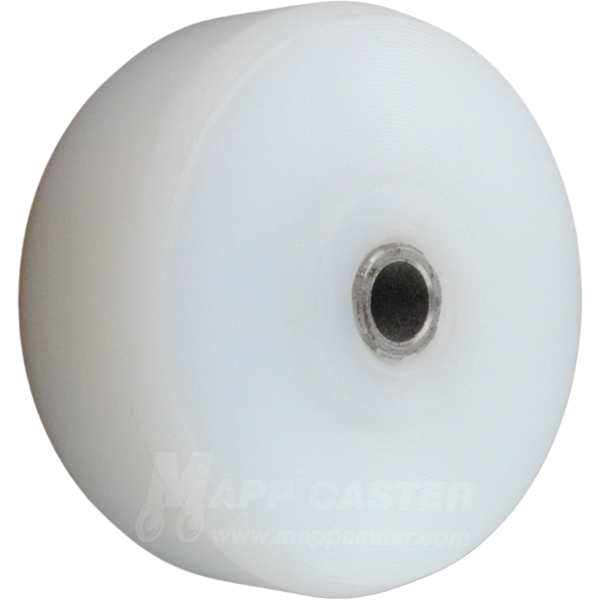 2" x 3/4" White Nylon Wheel - 150 Lbs Capacity Part # P2-UHMW-1-4