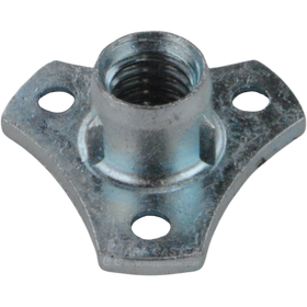 Triangle nut for wood installations, 3/8"-16 threaded stems