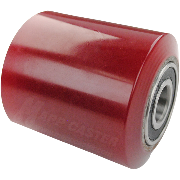 3" X 3-3/8" Heavy Duty Polyurethane on Steel Pallet Jack Load Wheel - Part# JWP65 Floor Protective