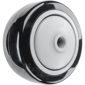 3" x 1-1/4" Poly on Polyolefin Core Wheel w/ Ball Bearings - 300 Lbs Capacity Part # QPLY3J3